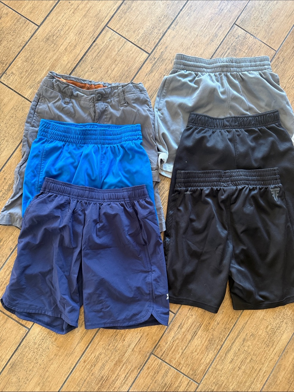 Kids Active Shorts - Blue, Navy, Black, Gray